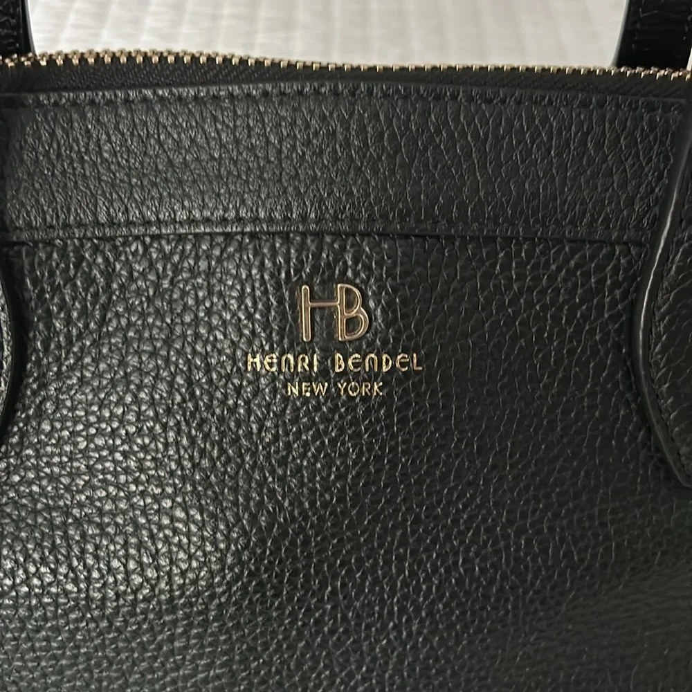 Henri Bendel Black Satchel Handbag - Picture 5 of 16